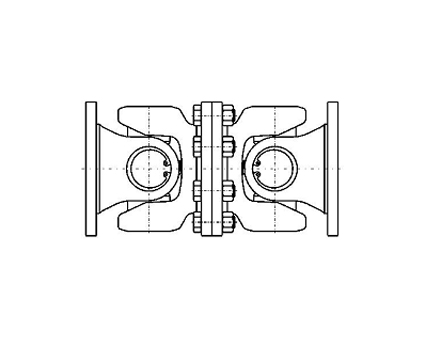 Double flange joint