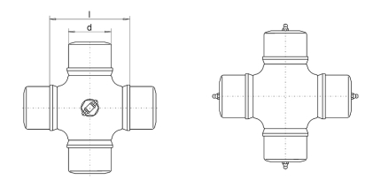 Universal joint cross assemblies